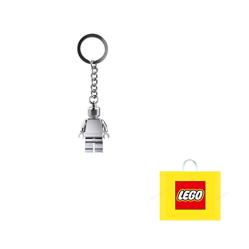 Брелок LEGO Classic Series "Серебряная Минифигурка" (854305) - Boxette Shop